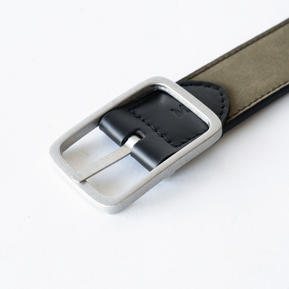 MAXWELL MILITARY GREEN メンズベルト リバーシブル