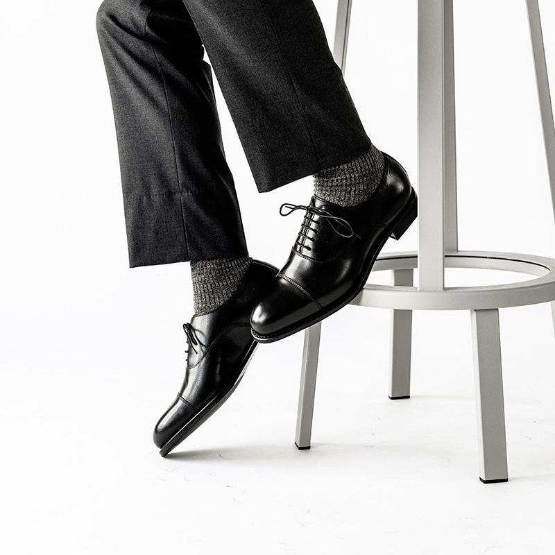 CORDWAINER BLACK 内羽根 グッドイヤーウェルト