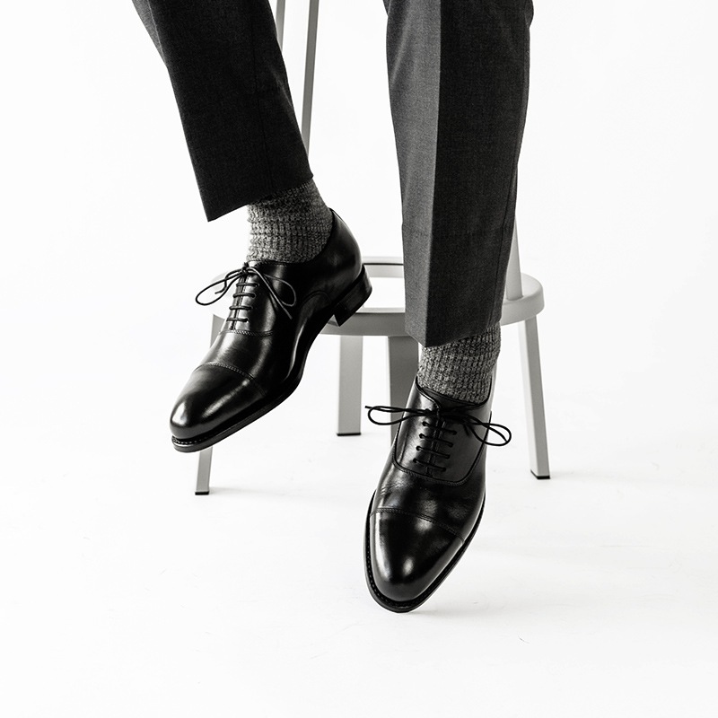 CORDWAINER BLACK 内羽根 グッドイヤーウェルト