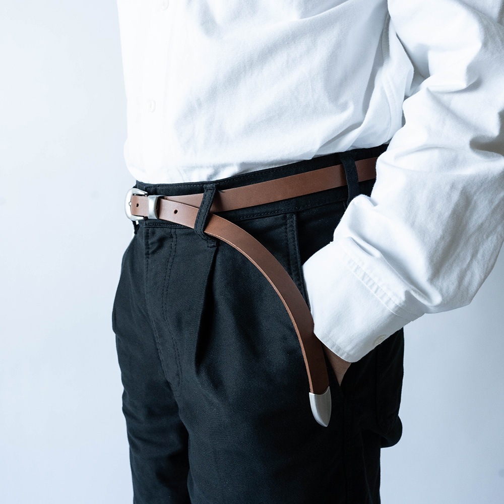 TEXAS BROWN ウエスタン ロングベルト