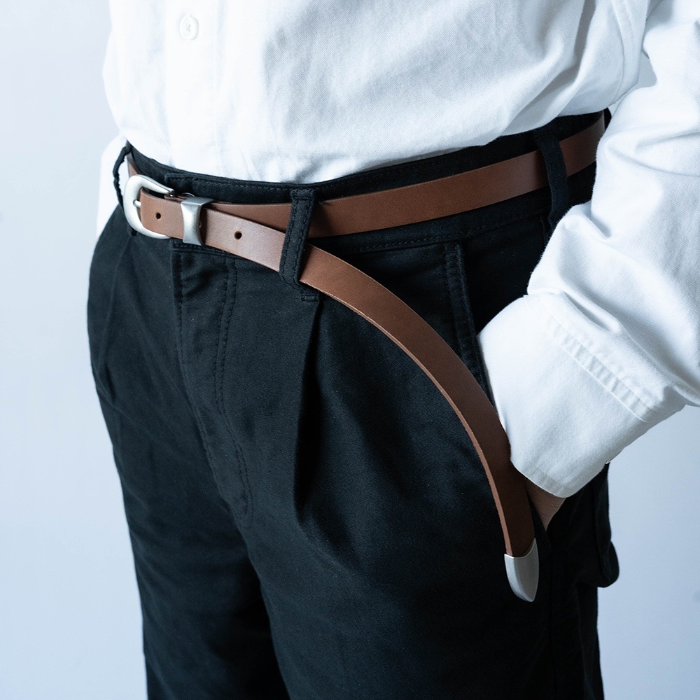 TEXAS BROWN ウエスタン ロングベルト
