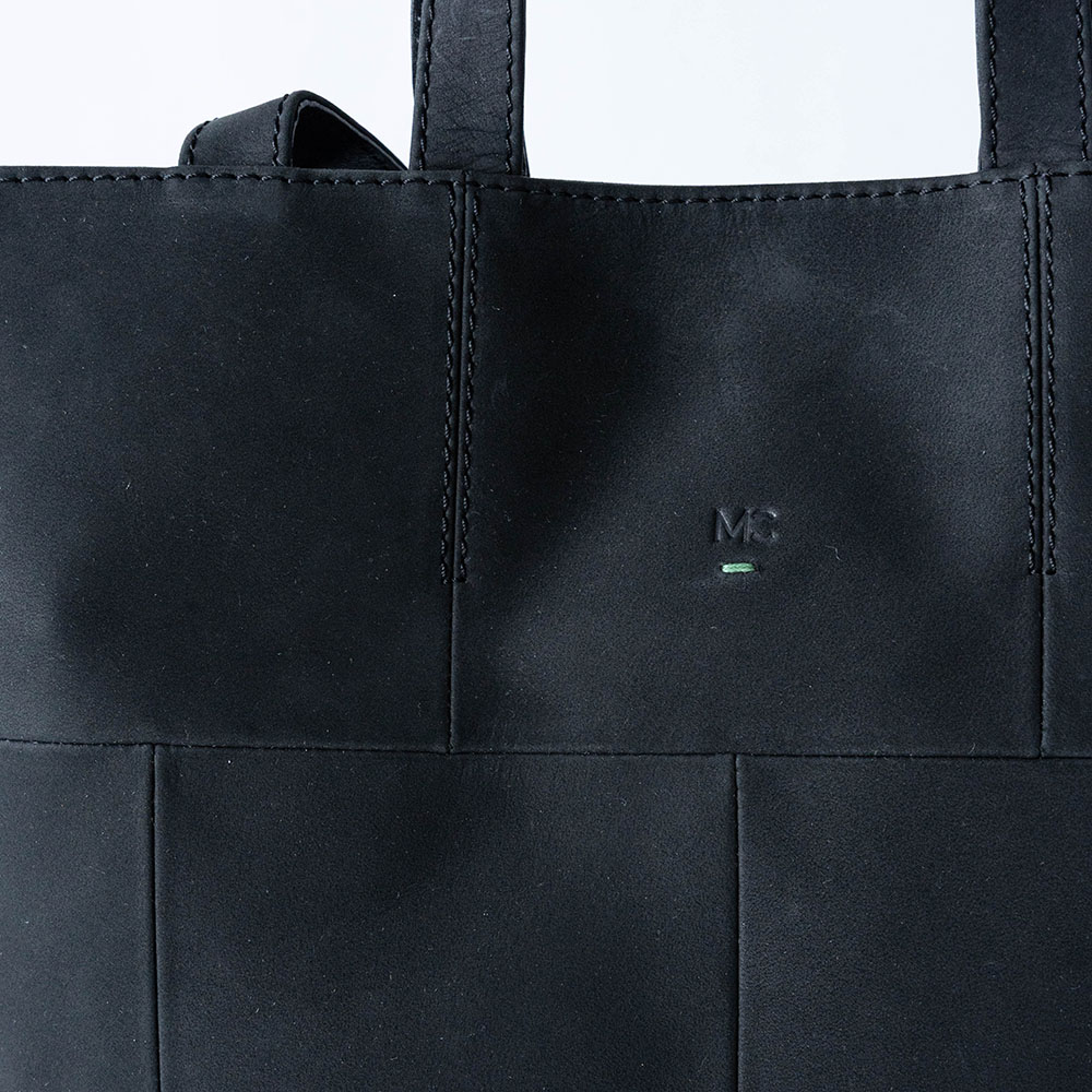 EUSTON MATTE BLACK ヌバック ショルダートートバッグ 2way