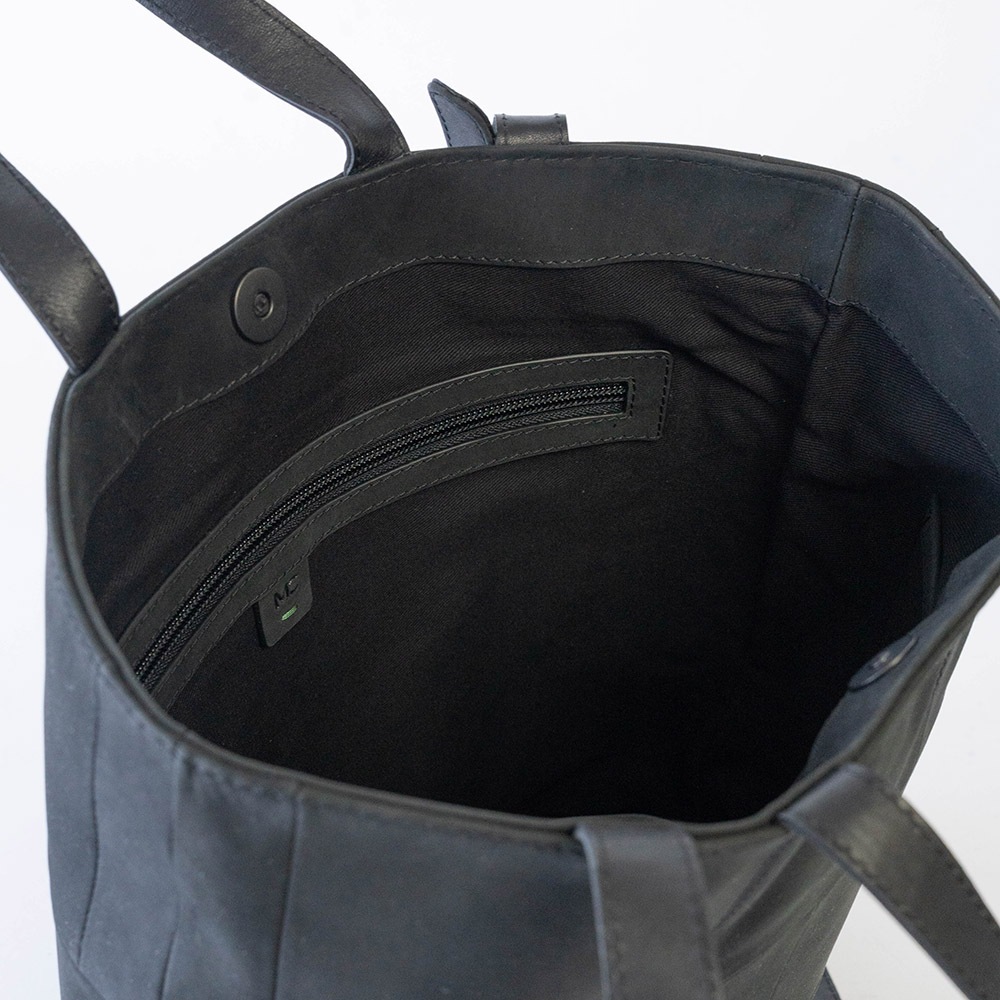 EUSTON MATTE BLACK ヌバック ショルダートートバッグ 2way