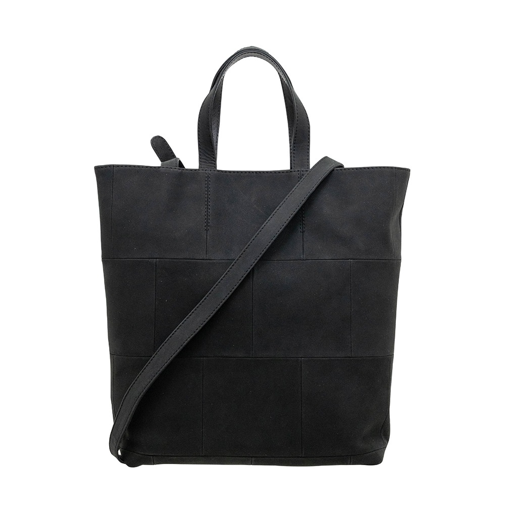 EUSTON MATTE BLACK ヌバック ショルダートートバッグ 2way