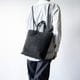EUSTON MATTE BLACK ヌバック ショルダートートバッグ 2way