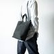 EUSTON MATTE BLACK ヌバック ショルダートートバッグ 2way