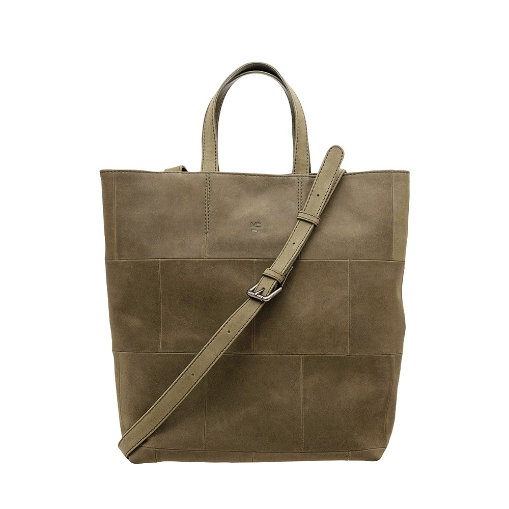 EUSTON MILITARY GREEN ヌバック ショルダートートバッグ 2way