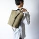 EUSTON MILITARY GREEN ヌバック ショルダートートバッグ 2way