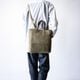 EUSTON MILITARY GREEN ヌバック ショルダートートバッグ 2way