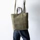 EUSTON MILITARY GREEN ヌバック ショルダートートバッグ 2way