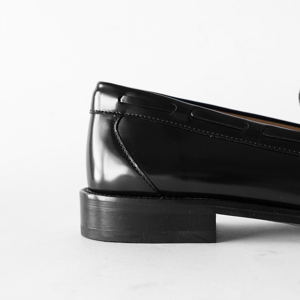 LANCASTER BLACK タッセル モカシンローファー