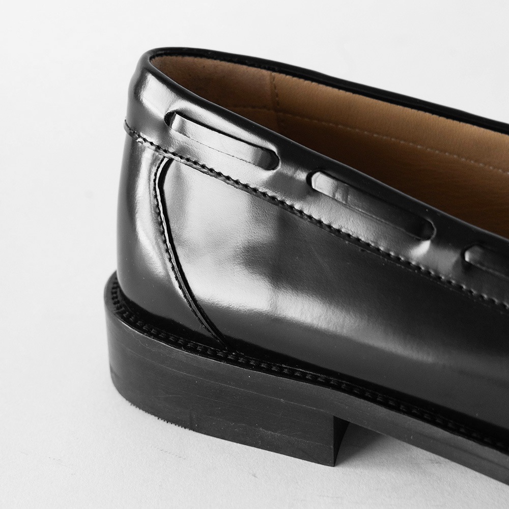 LANCASTER BLACK タッセル モカシンローファー