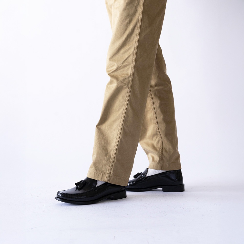 LANCASTER BLACK タッセル モカシンローファー