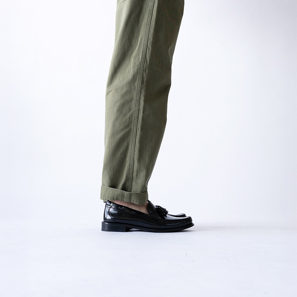 LANCASTER BLACK タッセル モカシンローファー