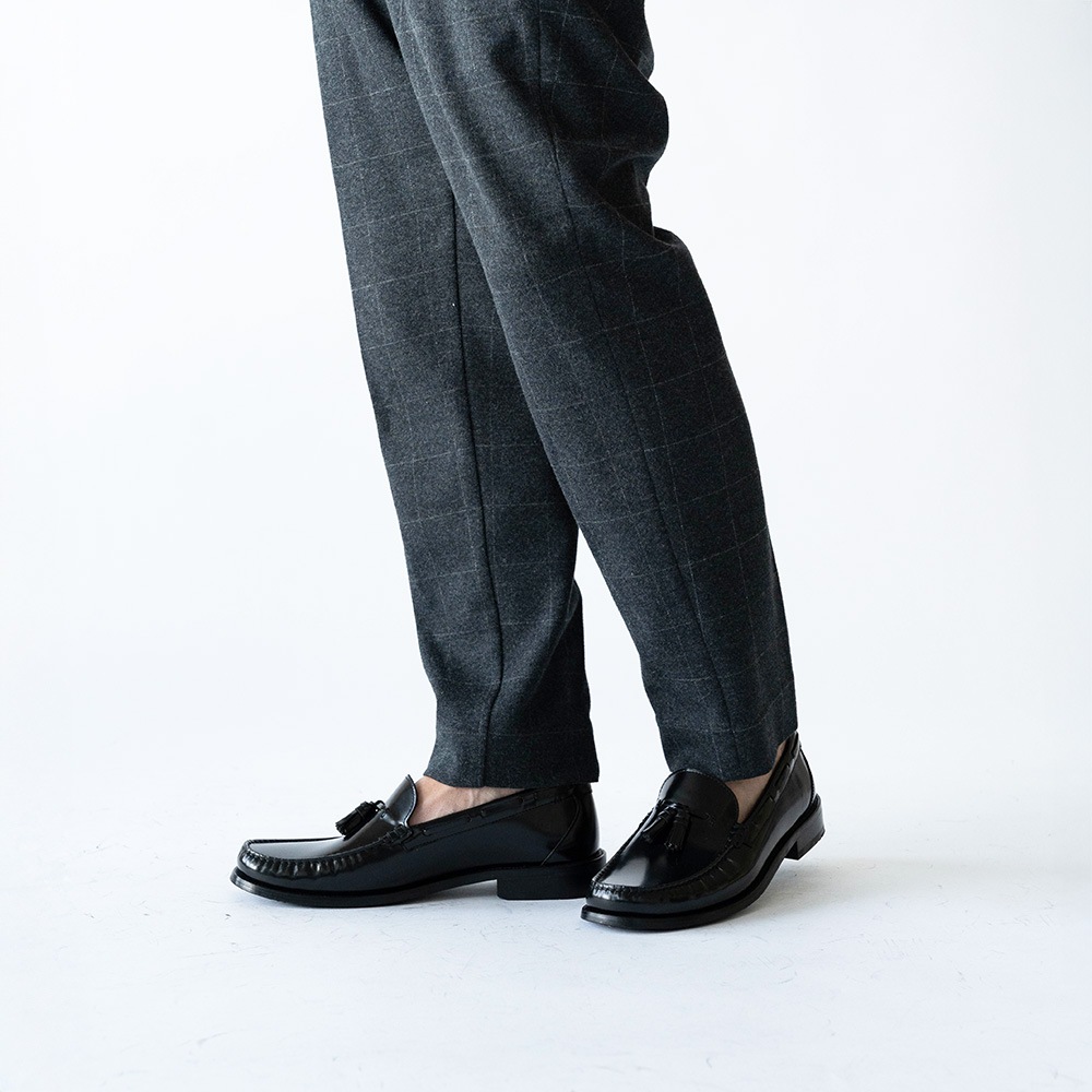 LANCASTER BLACK タッセル モカシンローファー
