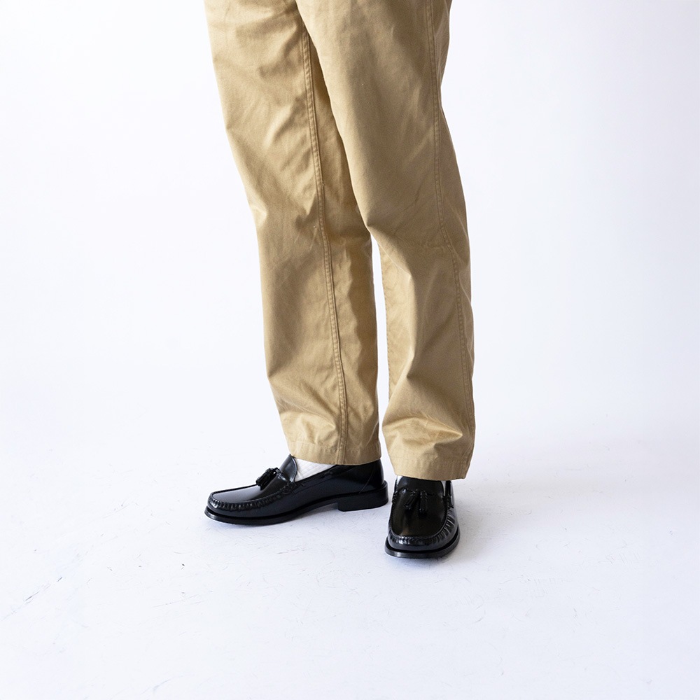 LANCASTER BLACK タッセル モカシンローファー
