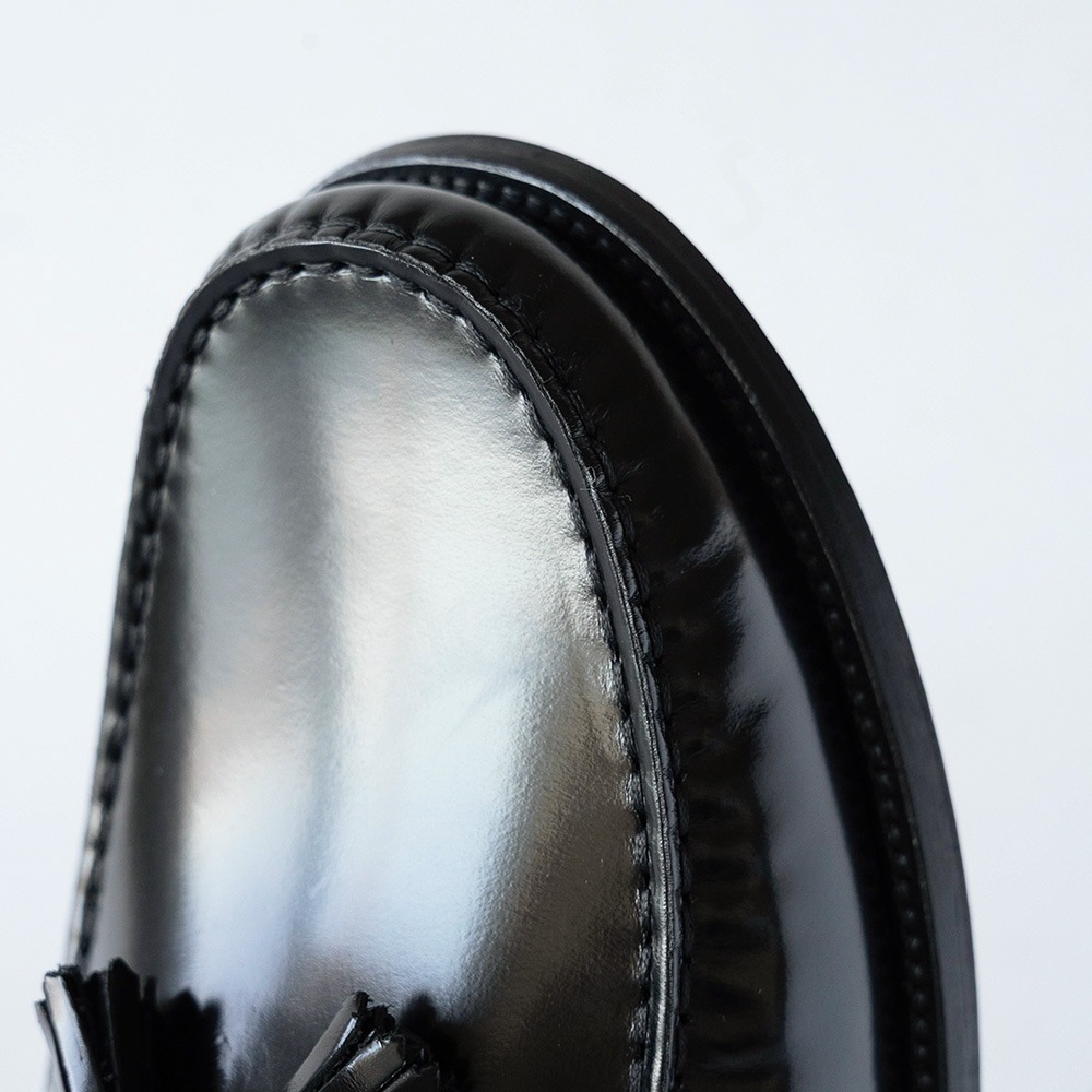LANCASTER BLACK タッセル モカシンローファー