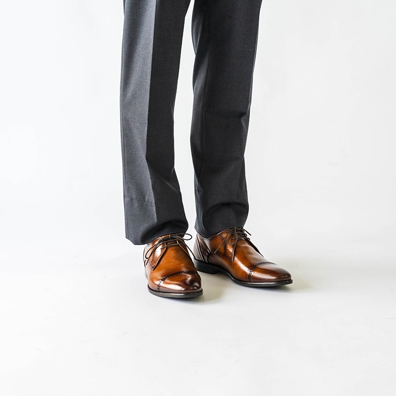 DYLANEY COGNAC 外羽根 ビジネスシューズ