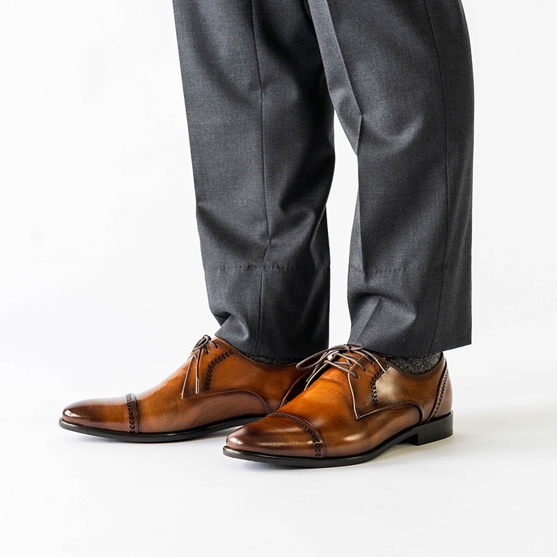 DYLANEY COGNAC 外羽根 ビジネスシューズ