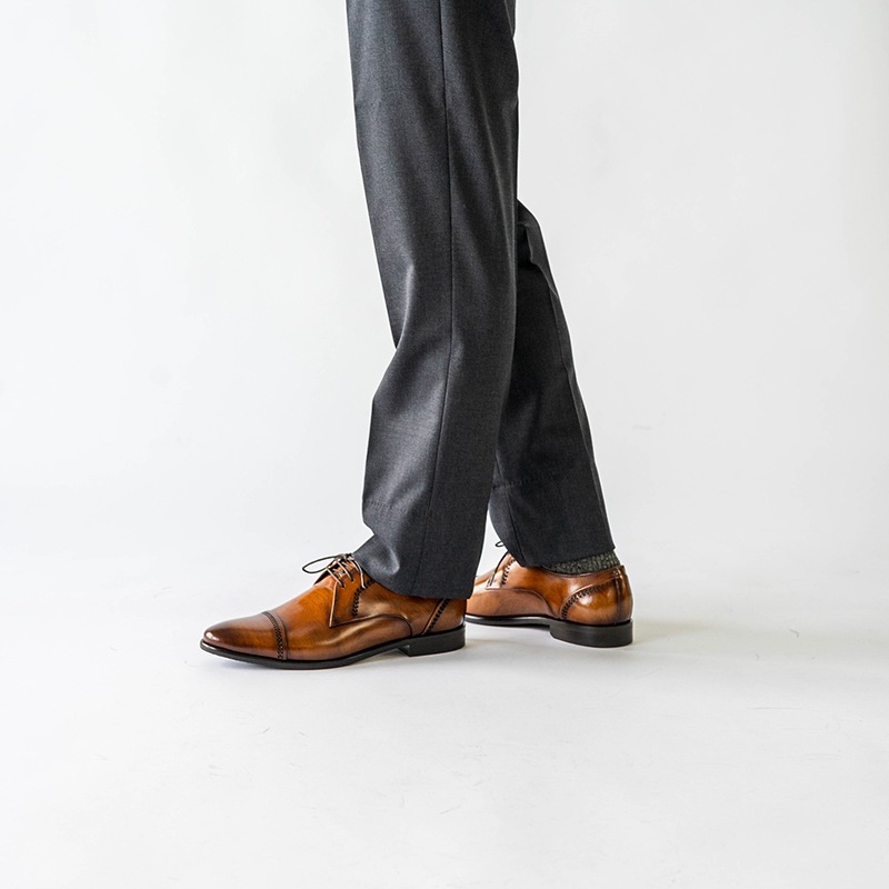 DYLANEY COGNAC 外羽根 ビジネスシューズ