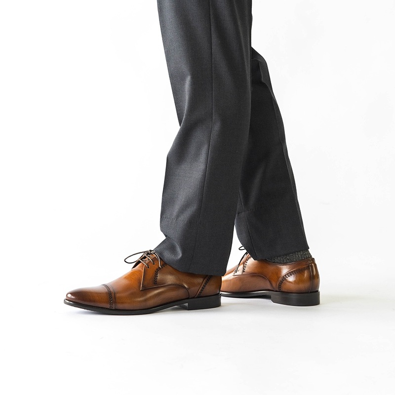 DYLANEY COGNAC 外羽根 ビジネスシューズ