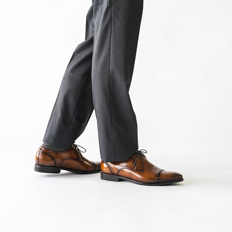 DYLANEY COGNAC 外羽根 ビジネスシューズ