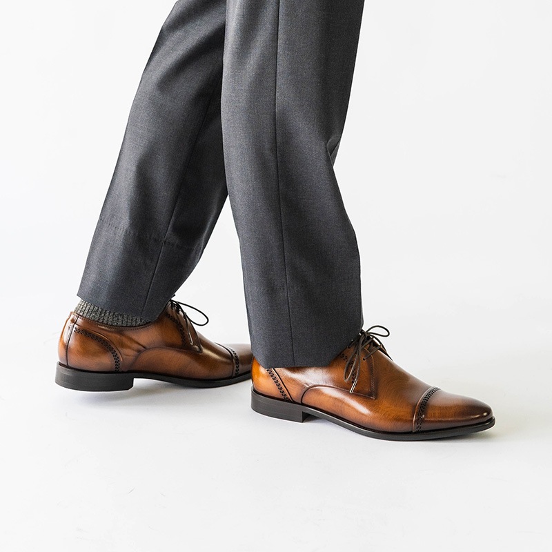 DYLANEY COGNAC 外羽根 ビジネスシューズ