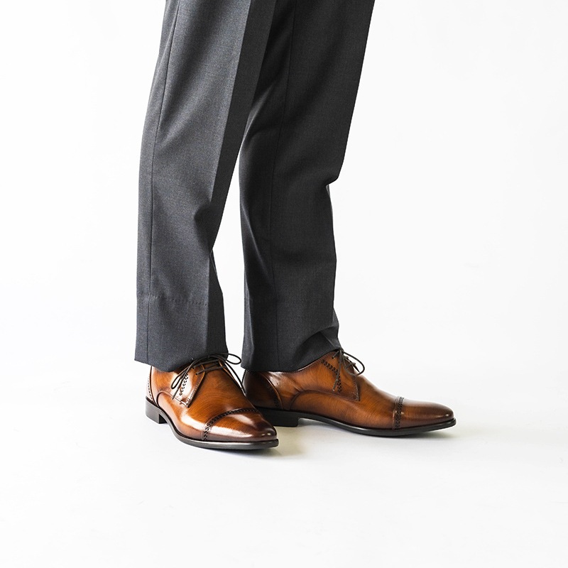 DYLANEY COGNAC 外羽根 ビジネスシューズ