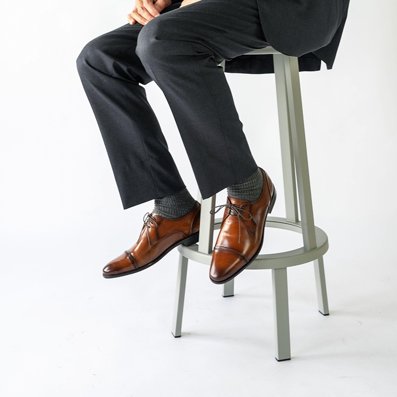 DYLANEY COGNAC 外羽根 ビジネスシューズ