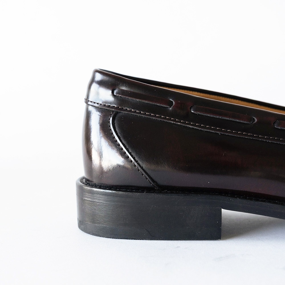 LANCASTER BURGUNDY タッセル モカシンローファー