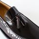 LANCASTER BURGUNDY タッセル モカシンローファー