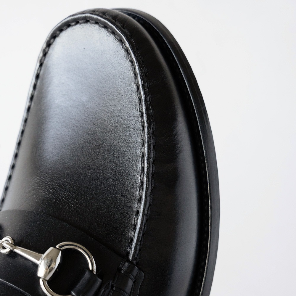 GLASGOW BLACK ビットローファー モカシン