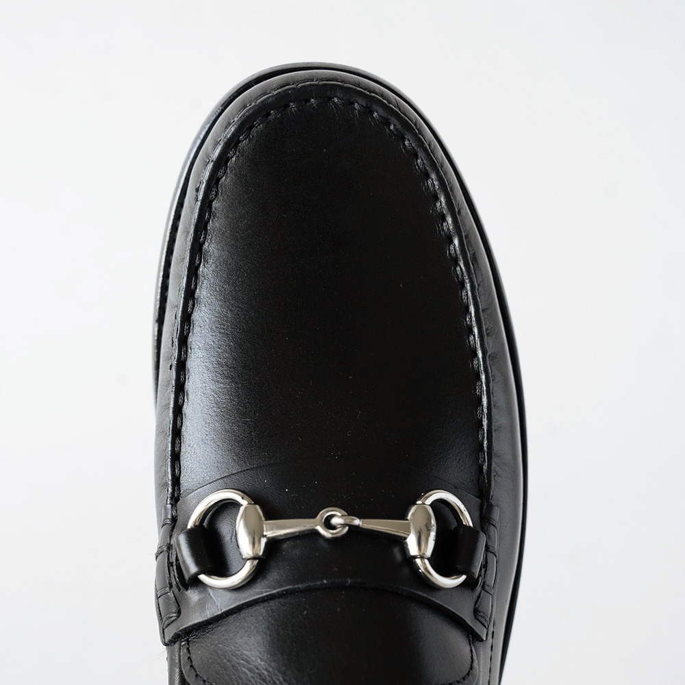 GLASGOW BLACK ビットローファー モカシン