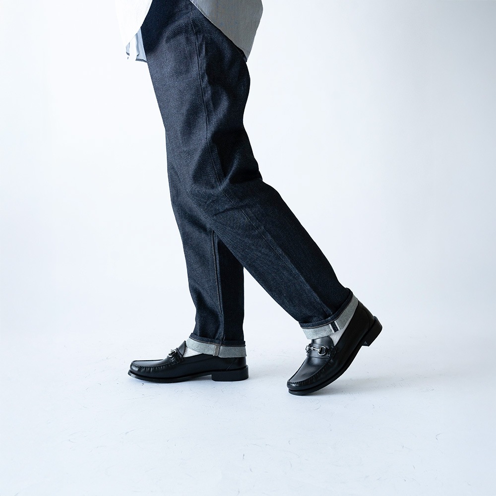 GLASGOW BLACK ビットローファー モカシン