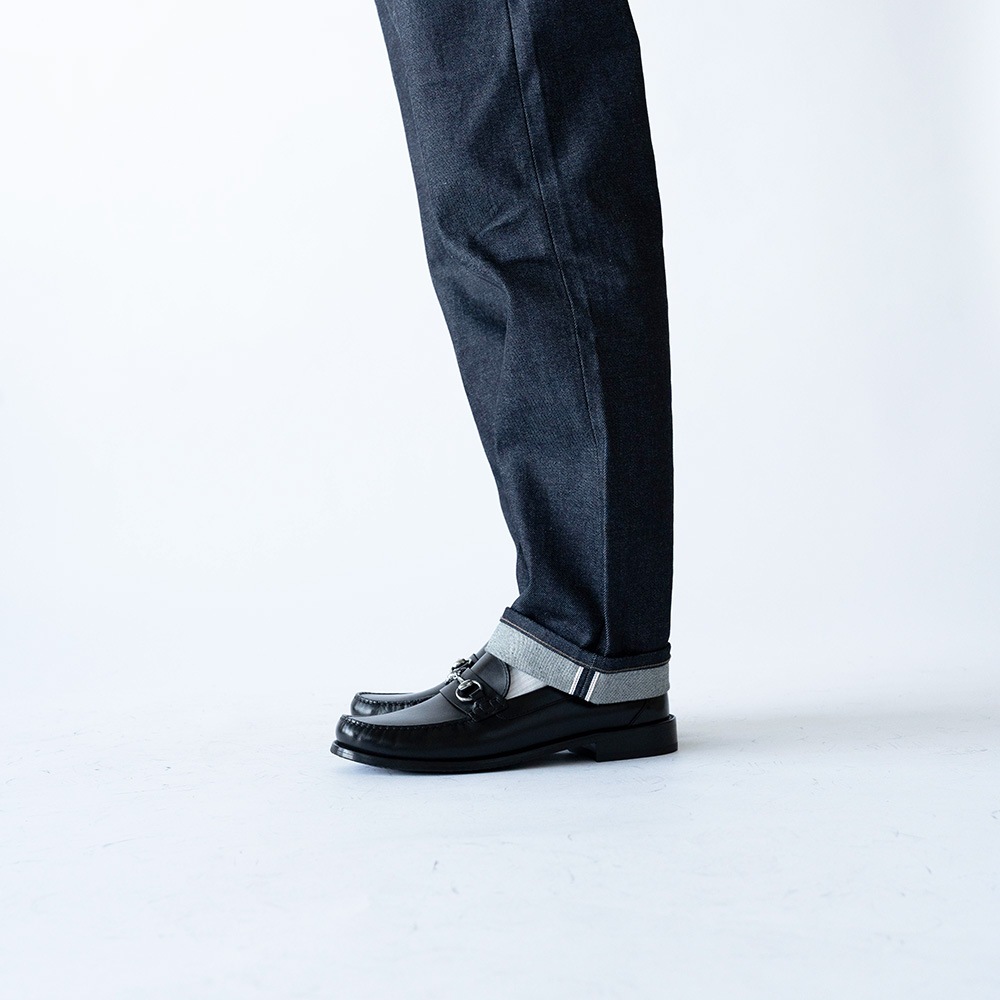 GLASGOW BLACK ビットローファー モカシン