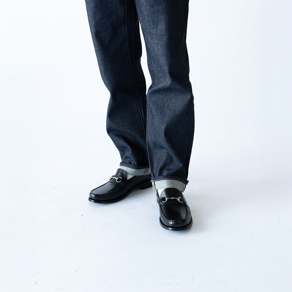 GLASGOW BLACK ビットローファー モカシン