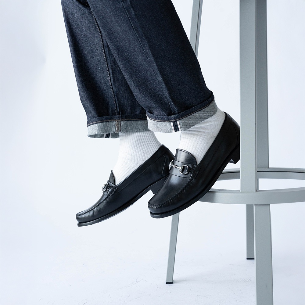 GLASGOW BLACK ビットローファー モカシン