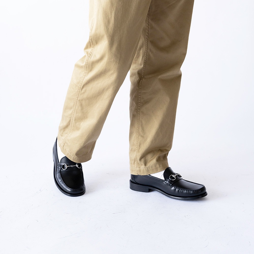 GLASGOW BLACK ビットローファー モカシン