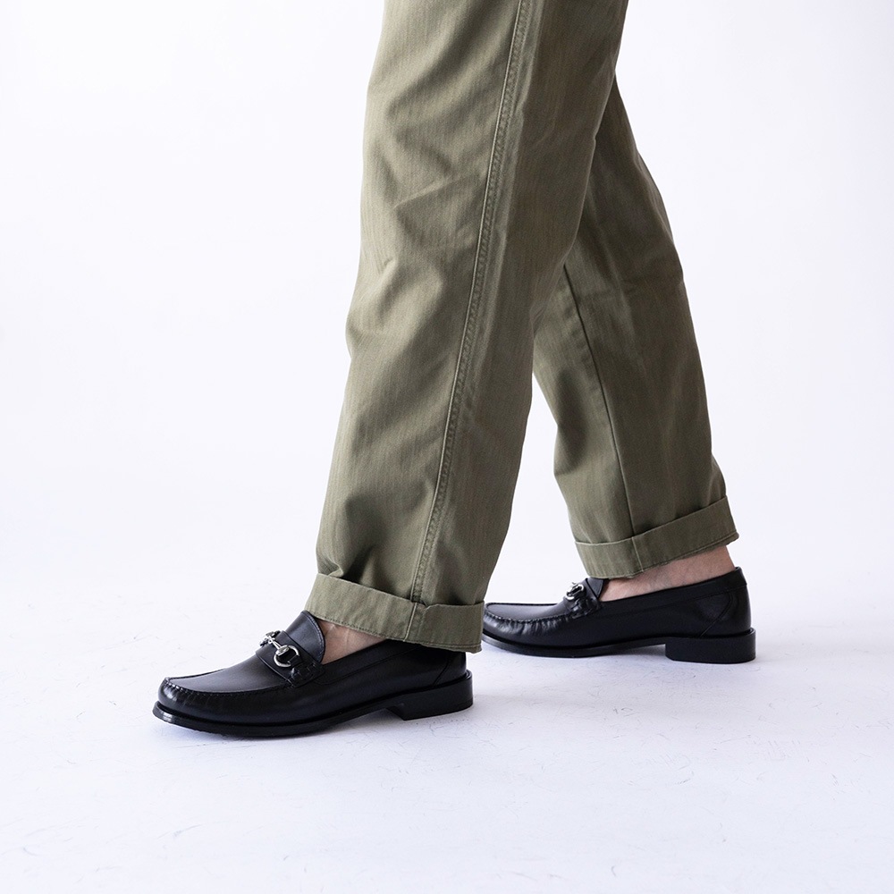 GLASGOW BLACK ビットローファー モカシン
