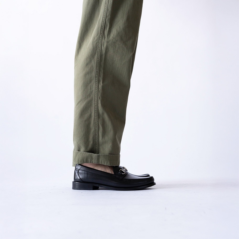 GLASGOW BLACK ビットローファー モカシン