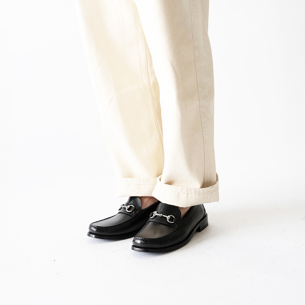 GLASGOW BLACK ビットローファー モカシン