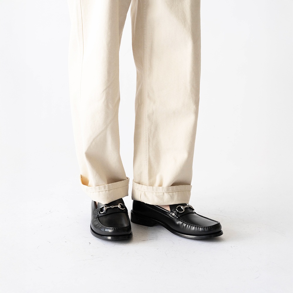 GLASGOW BLACK ビットローファー モカシン