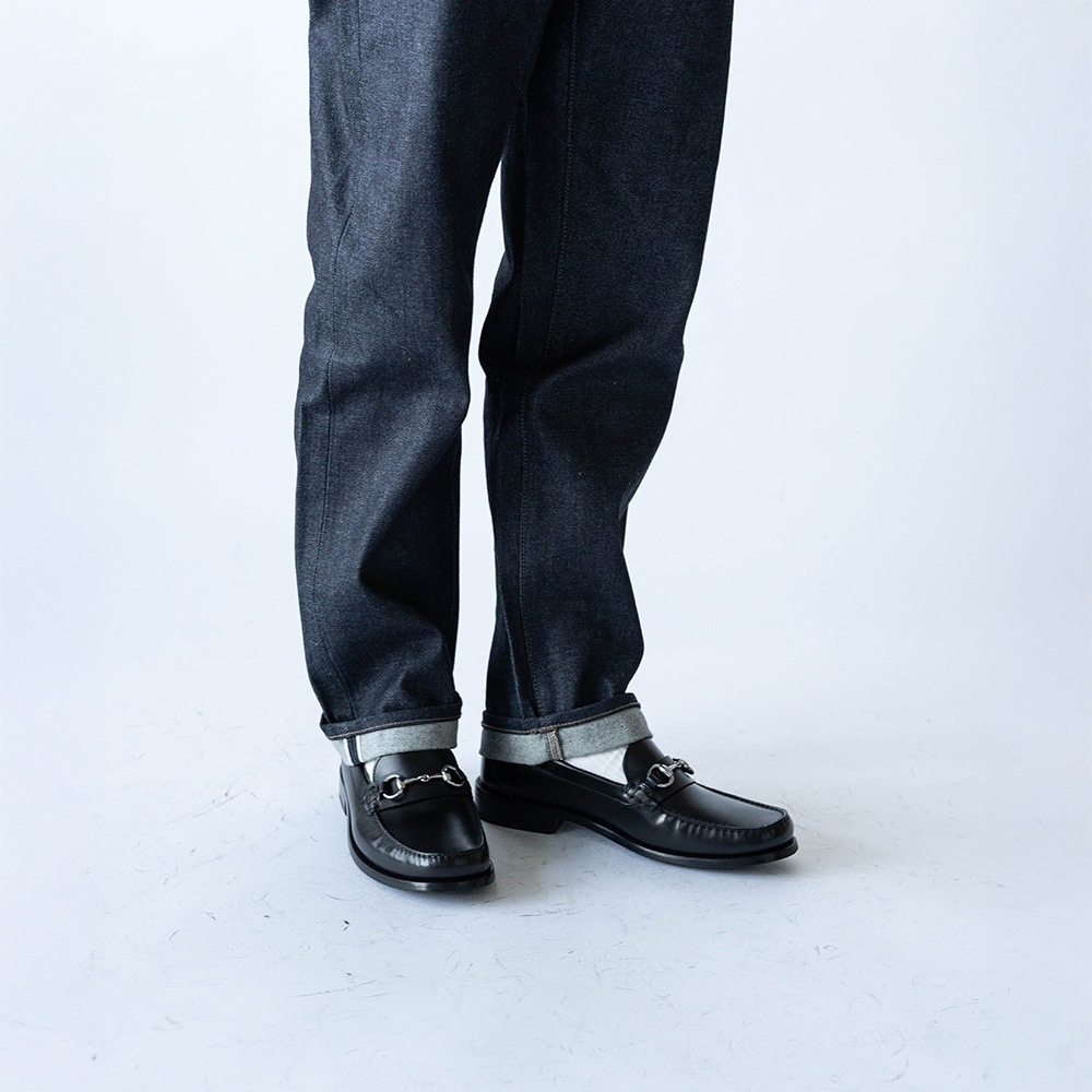 GLASGOW BLACK ビットローファー モカシン