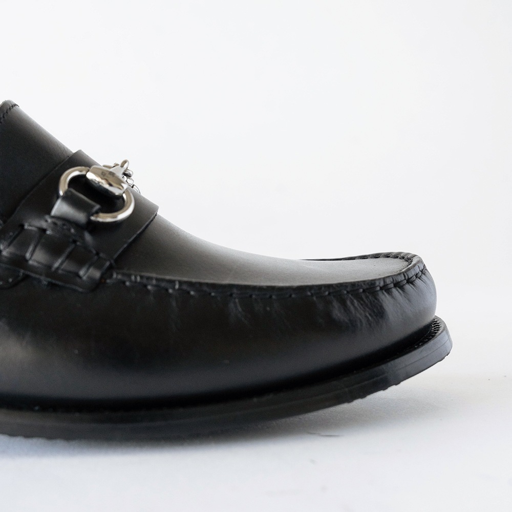 GLASGOW BLACK ビットローファー モカシン
