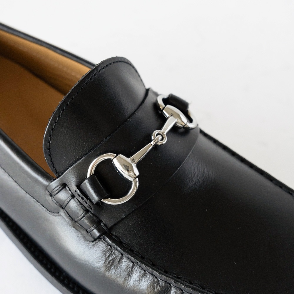 GLASGOW BLACK ビットローファー モカシン