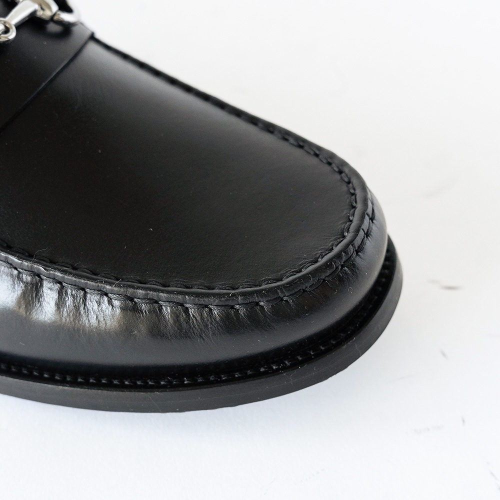 GLASGOW BLACK ビットローファー モカシン