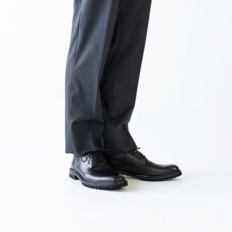 WEXFORD BLACK プレーントゥ 外羽根