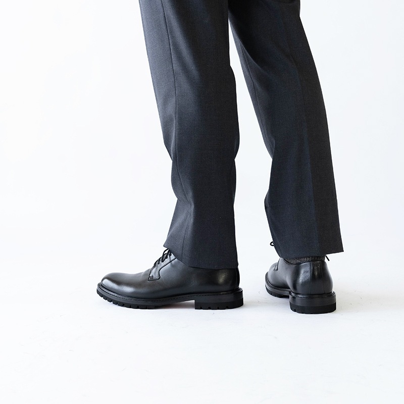 WEXFORD BLACK プレーントゥ 外羽根