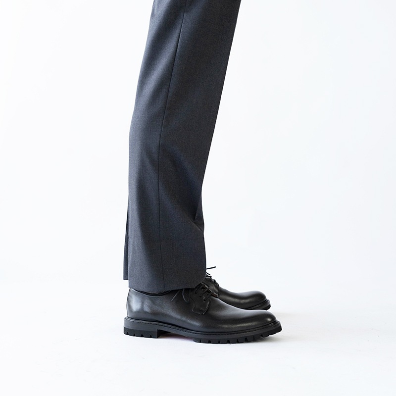 WEXFORD BLACK プレーントゥ 外羽根