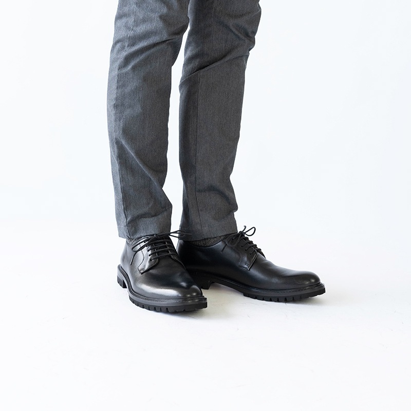 WEXFORD BLACK プレーントゥ 外羽根